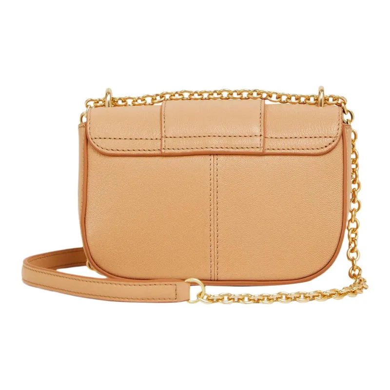 See By Chloe Hana Grain Goatskin Portable Crossbody Bag, Shoulder Bag Women's Tan-2