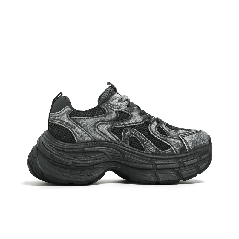 FOREVER 21 Chunky Sneakers Women's Low Top Gray-1