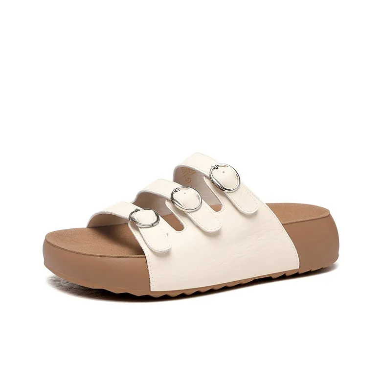Golden Silk Rabbit Abrasion Resistant Quick Dry Slide Slippers Women's-0