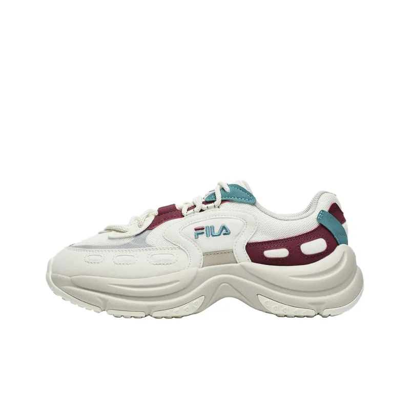FILA Arch Anti Slip Wear Resistant Low Top Casual Shoes Women's White-0