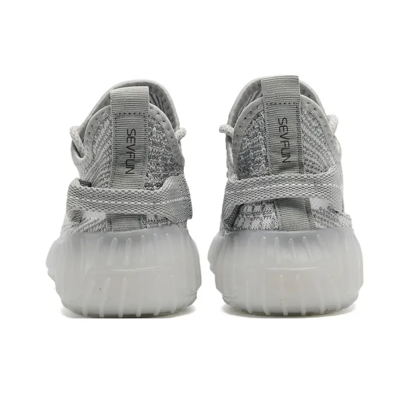 7 SEVFUN Casual Shoes Unisex Low Top White/Gray-11