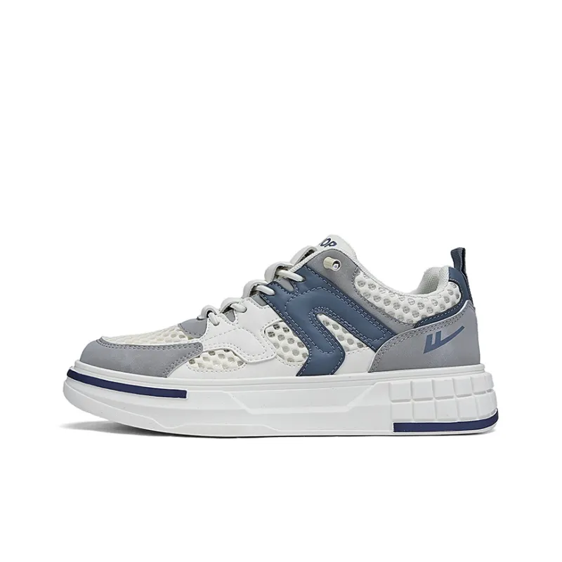 Warrior Skateboard Shoes Men's Beige/Gray/Dark Blue-1