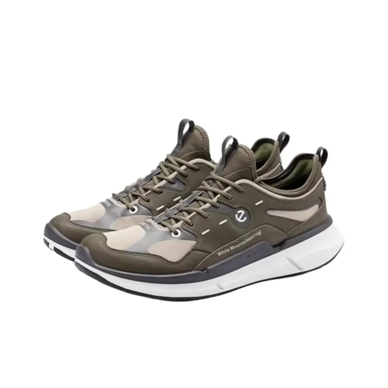 White Mountaineering x Ecco Biom 2.2 Abrasion Resistant Low Top Running Shoes Men's Army Green-2