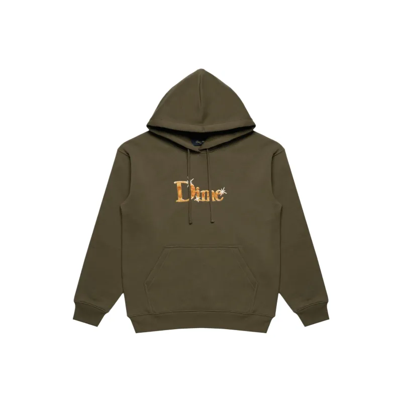 Dime MTL Sweatshirt Unisex Olive Green-0