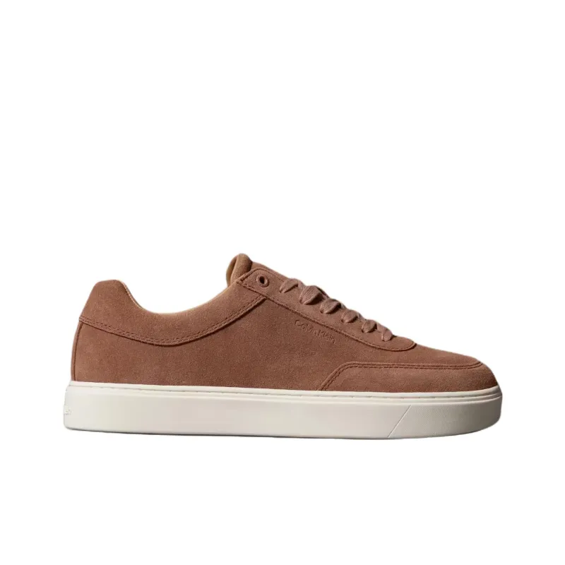 CALVIN KLEIN Low Top Skateboard Shoes Men's Brown-1