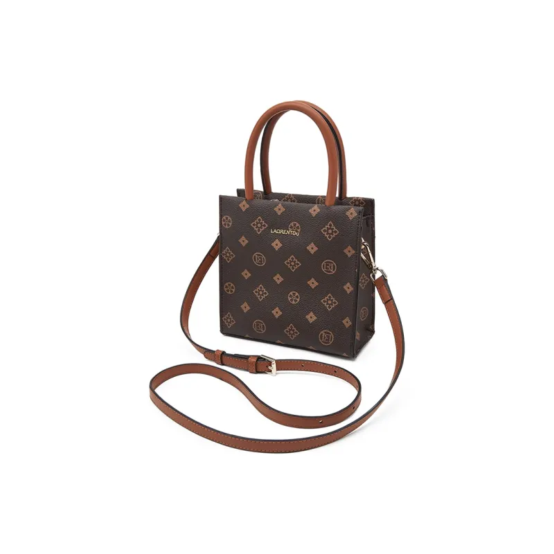 Old Man's Head Synthetic Leather Shoulder Bag, Crossbody Bag, Handbag Women's Coffee-2