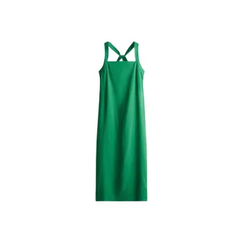 H&M Slip Dresses Women's Green