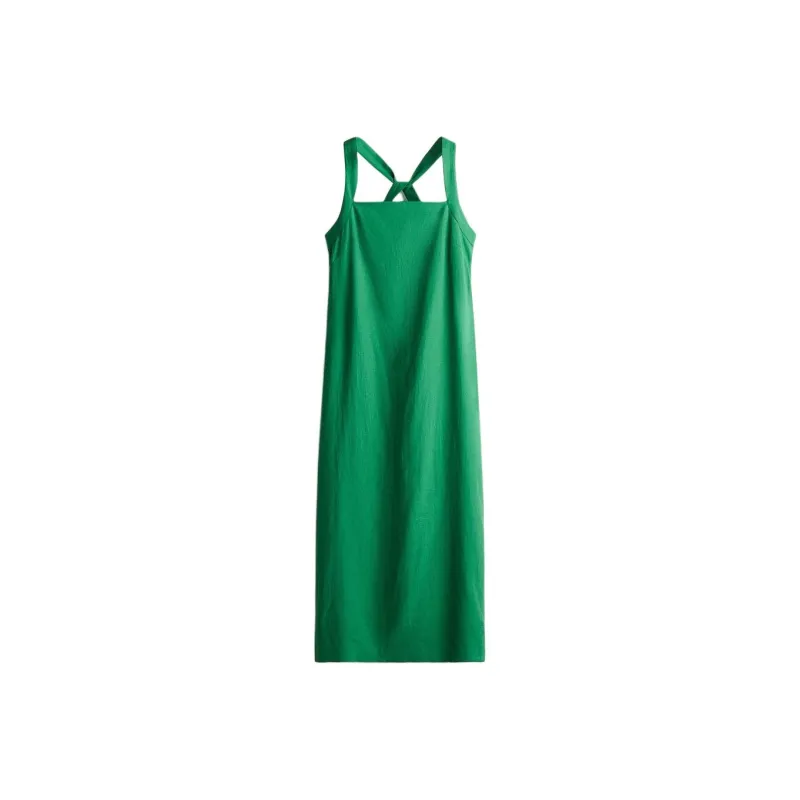 H&M Slip Dresses Women's Green-0