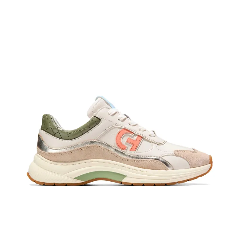 COLE HAAN Abrasion Resistant Low Top Chunky Sneakers Women's Beige-4