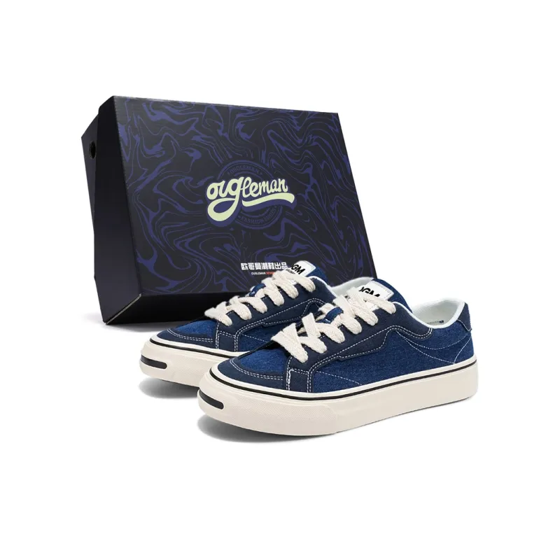 OUGLEMEN Non slip Lightweight Low Top Canvas Shoes Men's-11