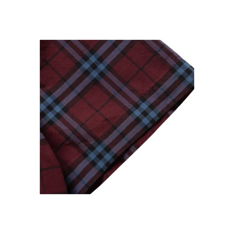 Burberry Shirts Men Red-5