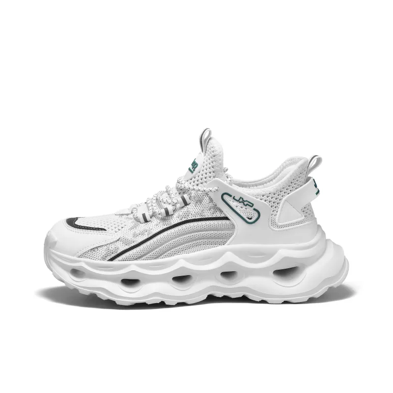 Jeep Cushioning Height Increasing Abrasion Resistant Slip Resistant Low Top Chunky Sneakers Men's-0