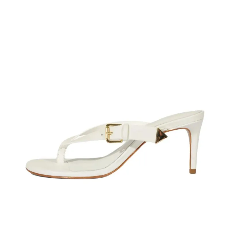 Schutz Slip Resistant Flip Flops 7.5cm Women's White-0
