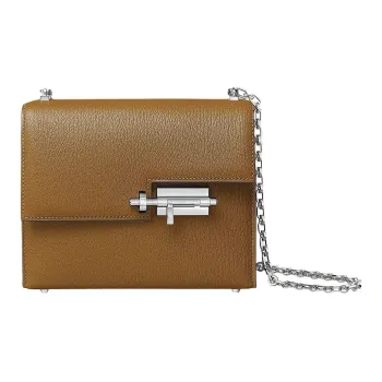HERMES Verrou Mysore Goat Skin Shoulder Bag Mini Women's 2H Kraft Paper Color