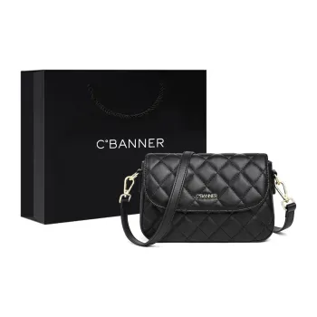 C°BANNER Cow Leather Crossbody Bag, Shoulder Bag Regular Women's Black