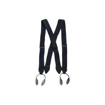 NIGEL CABOURN Cotton Suspenders Men's Dark Marine Blue 