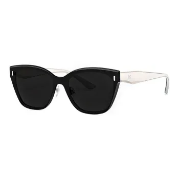 LOHO Plate Alloy Frame Irregular Shape Sunglasses Unisex