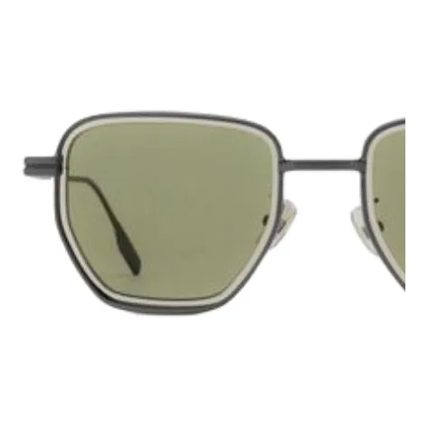 Zegna Metal Irregular Shape Sunglasses Men's Black-2