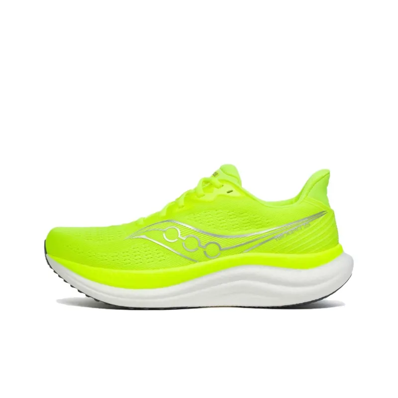 Saucony Anti Slip Wear Resistant Low Top Running Shoes Men's Neon Green-0