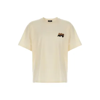 A.P.C T Shirts Men Beige
