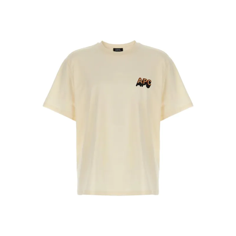 A.P.C T Shirts Men Beige-0