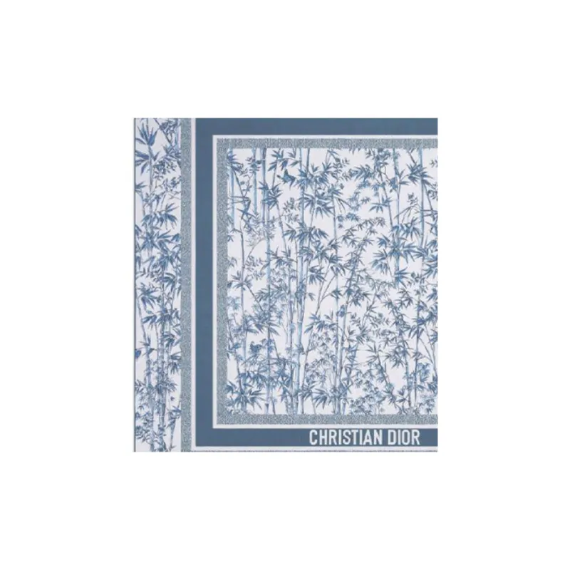 DIOR Cashmere Shawls Women's Marine Blue-2