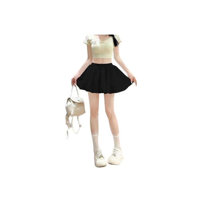 Flowers In Water Casual Short Skirts Women's-2