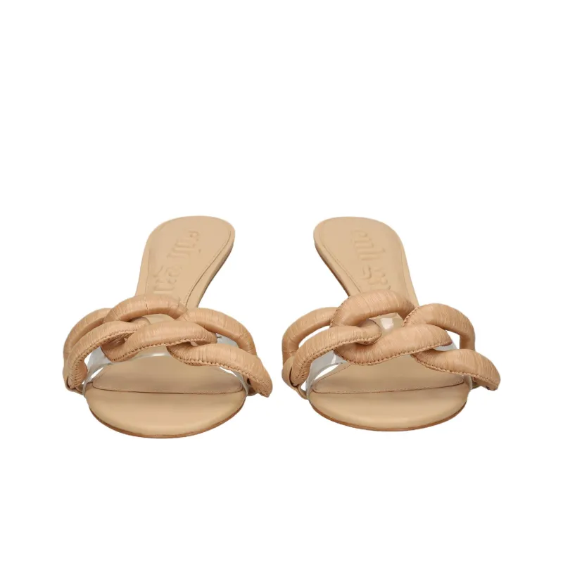 CULT GAIA Abrasion Resistant Slide Slippers Women's Beige-4