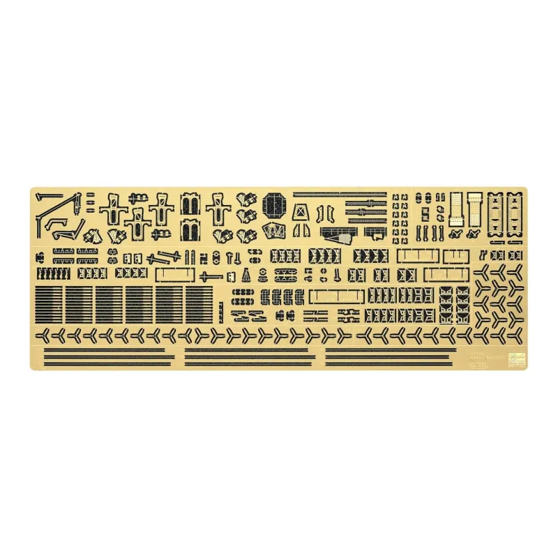 Hasegawa 1/350 Japan Marine Akagi Detail Etched Kit, Basic C Model Accessories-0