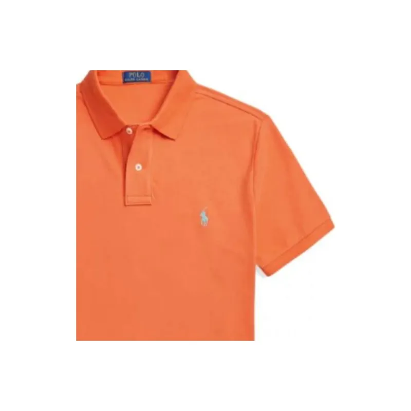 Polo Ralph Lauren Logo Embroidered Straight Hem Polo Shirt-4