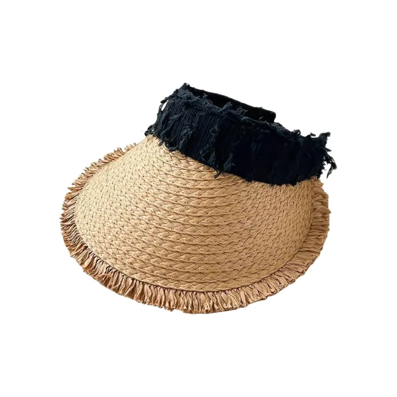BOOLFEN Straw Woven Sun Protection Hats Women's-1