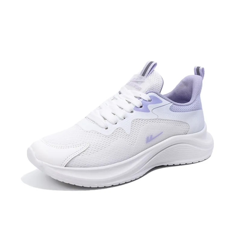 WARRIOR Running Shoes Women's Low Top White/Purple-1