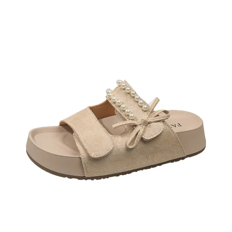 WUJI Rubber Sole Slip Resistant Abrasion Resistant Slide Slippers Women's-8