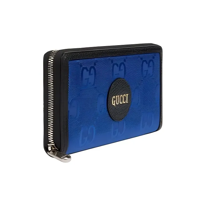 GUCCI Nylon And Leather Wallet Men's Blue-1