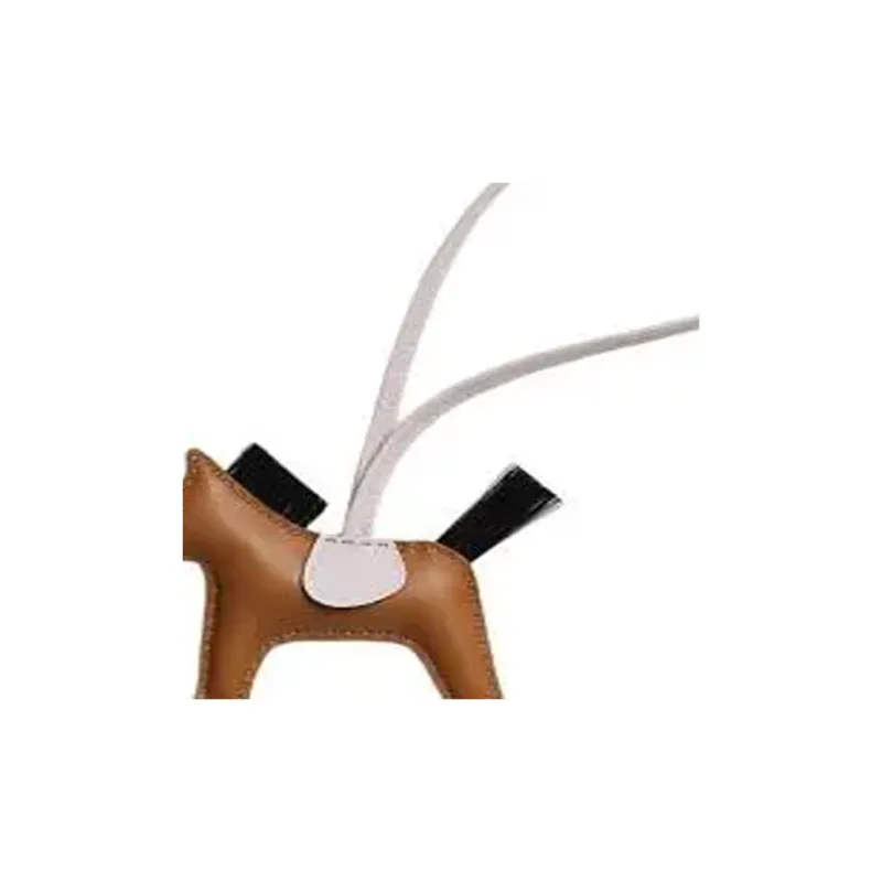 HERMES Rodeo Milo Lambskin Bag Charm Bag Accessory Trumpets Unisex Brown & Light Purple & Black-1