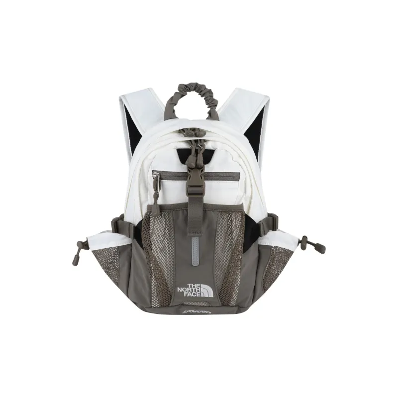 THE NORTH FACE Nylon Backpack Mini Unisex Ecru & Gray-0