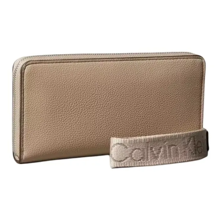 CALVIN KLEIN Polyurethane Wallet Tubas Unisex Ecru-1