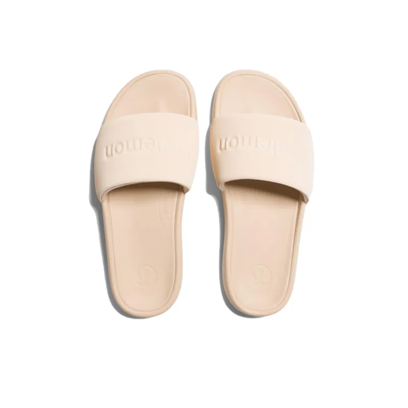 Lululemon Restfeel Slide Slip Resistant Abrasion Resistant Slide Slippers Women's Beige-3