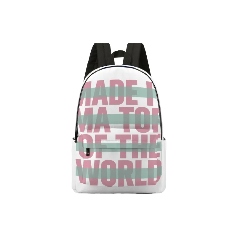 Soundbyte Polyester Backpack Unisex White-0