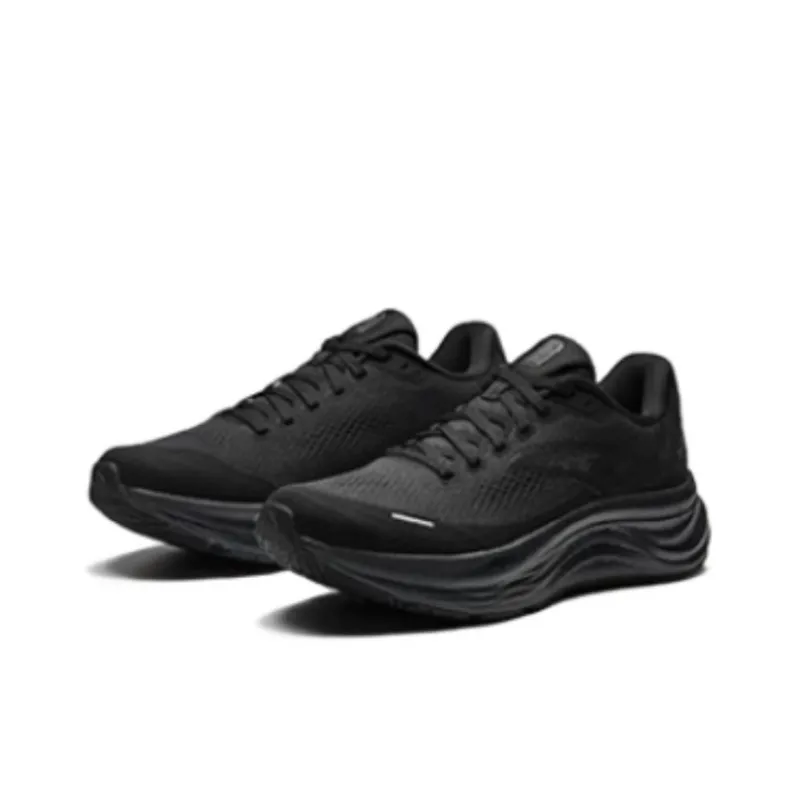 Anta Cushioned Wear Resistant Breathable Low Top Sprint Running Shoes Men's Basic Black-1