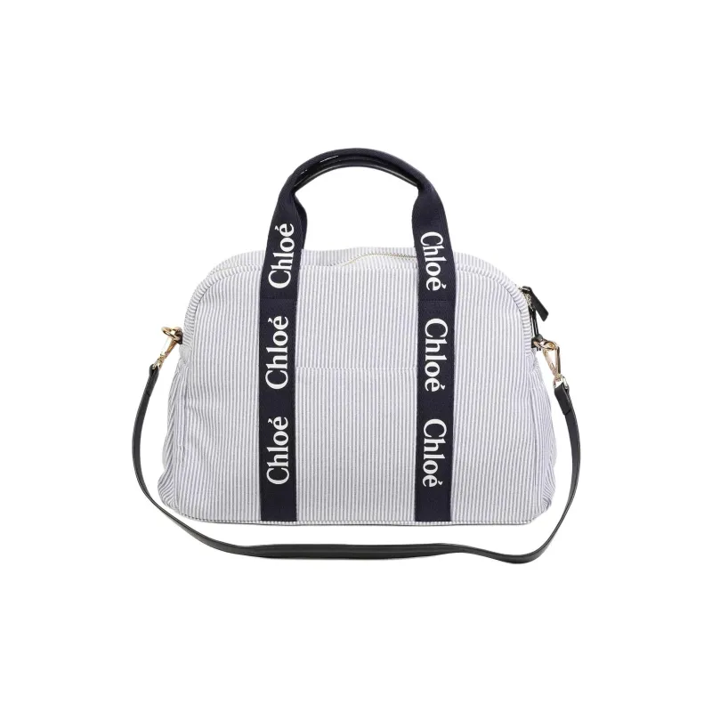 Chloe Polyester Bowling Bag, Shoulder Bag, Handbag Unisex Marine Blue-1