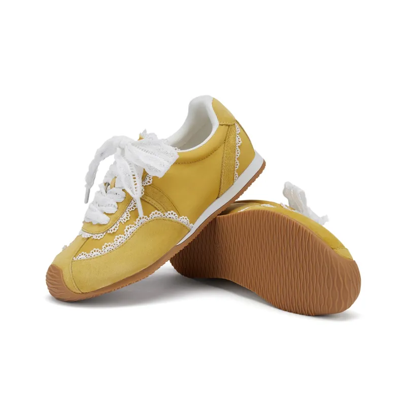 Hotwind Cream Lace Series Abrasion Resistant Slip Resistant Low Top Casual Shoes Women's-9