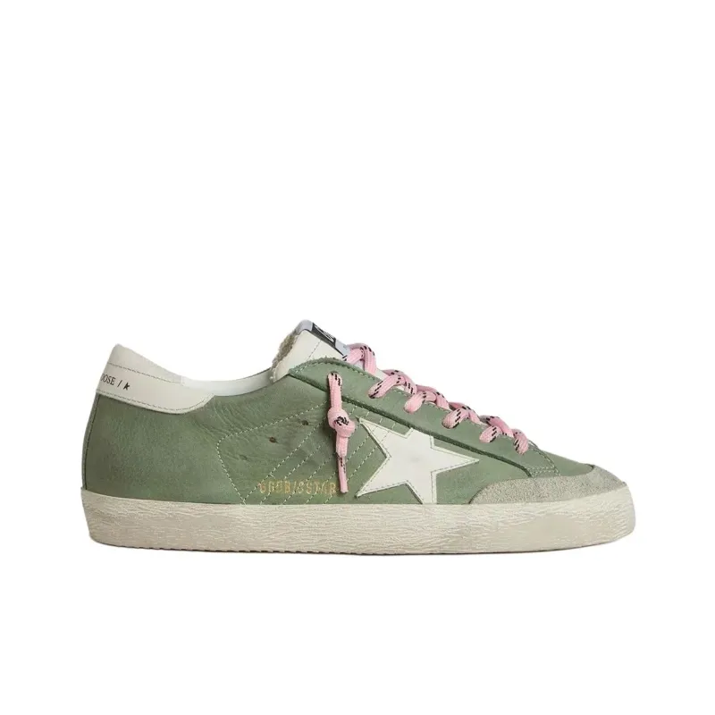 Golden Goose Super Star LTD Low Top Skateboard Shoes Women's Green-1