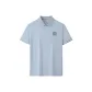 [7A Antibacterial Quick Dry Cooling]Haze Blue (Minimalist Line Frame Chest Logo)