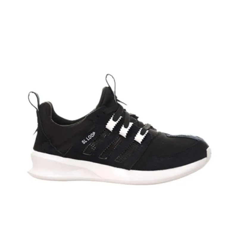 Adidas Originals Sl Loop Anti Slip Wear Resistant Low Top Running Shoes Women's Black White-1
