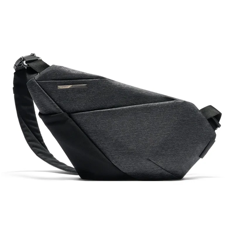 NIID Polyester/Nylon Crossbody, One Shoulder, Gun Bag, Sling Bag Men's Obsidian Black/Shadow Gray-6