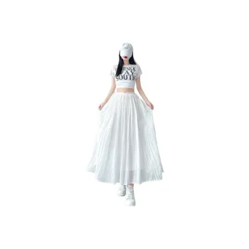 Flowers In Water Casual Long Skirt Women's