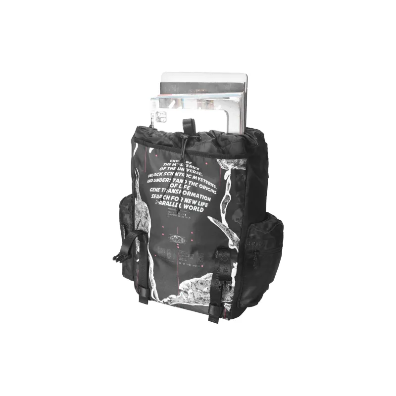 8atheist Polyester Backpack Unisex Black-3