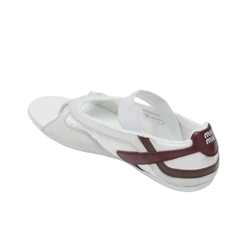 MIU MIU Gymnasium SS25 Spring Summer Collection One Strap Sandals Women's White-3