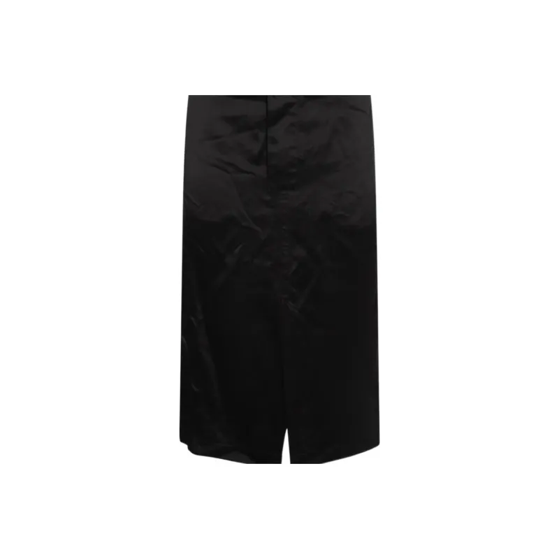 SAINT LAURENT Front Slit Midi Skirt-2